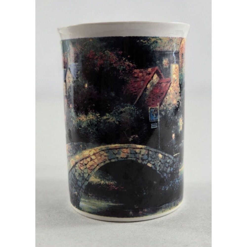 Vtg 1995 Lamplight Village Ceramic Coffee Mug 1995 Artist Thomas Kinkade - Picture 6 of 14
